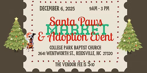 Santa Paws Market & Adoption Event