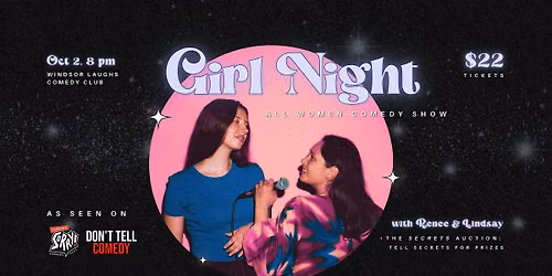 Girl Night on Tour! All-women LIVE Comedy At Tipsy Toucan (Oct 2nd)