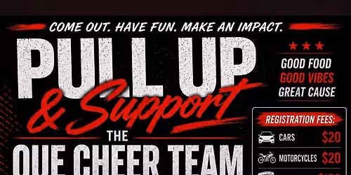 OUE cheer car show fundraiser