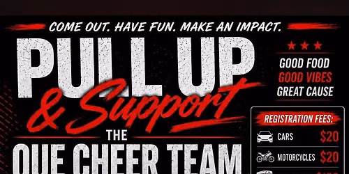 OUE cheer car show fundraiser