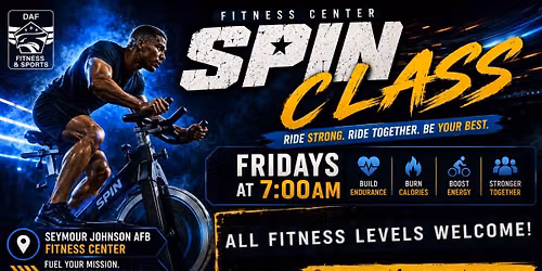 Friday Spin Class (Base Access Only)