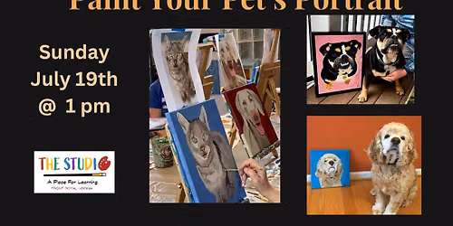 Pet Portraits Paint Party