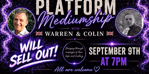 An Evening of Platform Mediumship with Warren & Colin