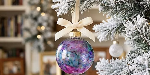 Christmas Ornaments Alcohol Inks