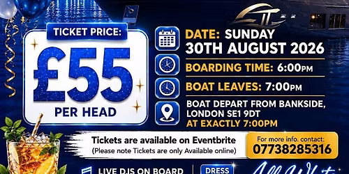 ALL WHITE SUMMER BOAT PARTY