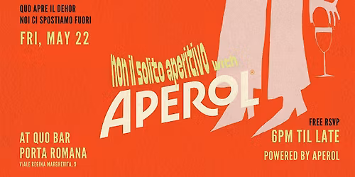 Non il solito aperitivo with Aperol\u00ae
