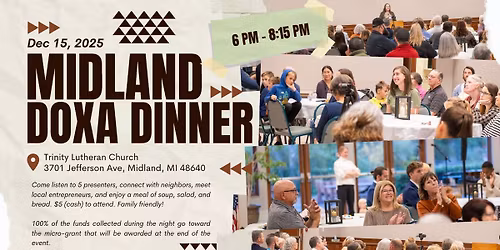 Dec 15th: Midland Doxa Dinner