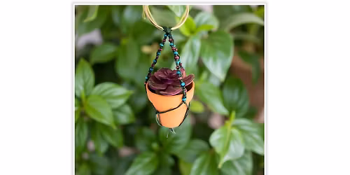Mini Macrame Plant Hanger @ Wolf Brewing