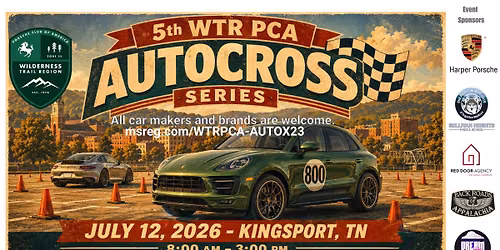 5th WTR PCA Autocross Series - SHMS - Kingsport - Event 3
