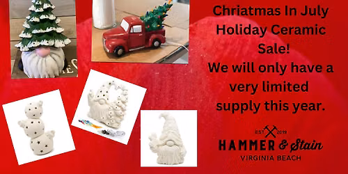 Christmas in July Holiday Ceramic Hammer@home kit Sale