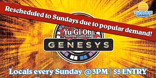 Yu-Gi-Oh! - Sunday Genesys Tournament