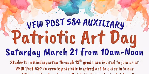 VFW Post 584 Auxiliary Patriotic Art Day