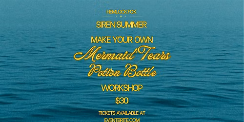 Mermaid Tears Potion Bottle Workshop