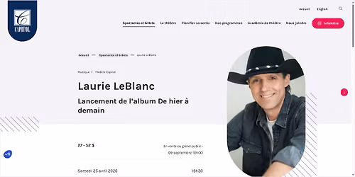 Laurie LeBlanc \u2013 Lancement de l\u2019album De hier \u00e0 demain