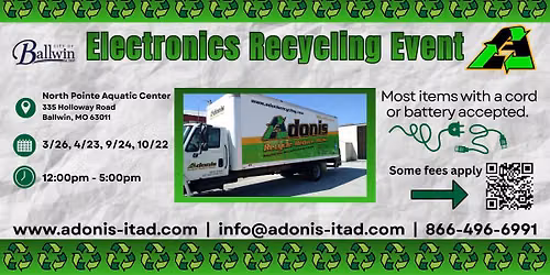Electronics Recycling Event (Rain or Shine!)