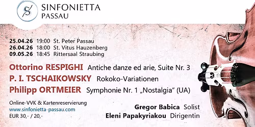 Sinfonietta Passau Konzertreihe "Zeitspiele"