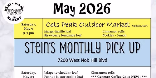 Stein's Monthly Pick Up - MAY