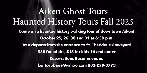 Aiken Ghost Tours