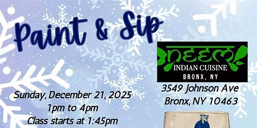 Paint & Sip @ Neem Indian Cuisine