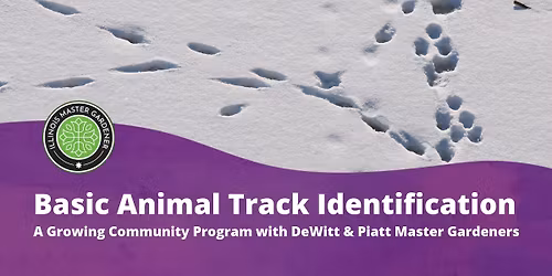 Basic Animal Track Identification: A Growing Community Program with DeWitt and Piatt Master Gardener