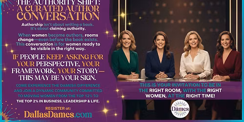 The Authority Shift: A Curated Conversation for Authors & Those Who Want to Be