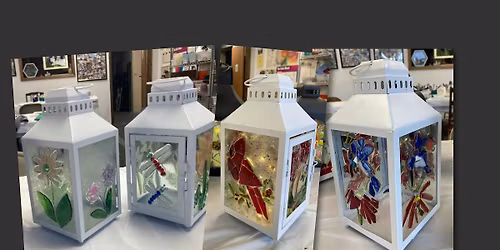 12\u201d White Lighted Lantern Workshop $45