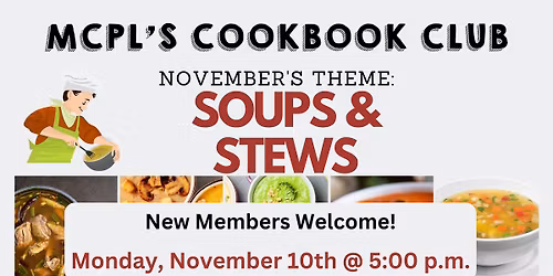What's Cooking @MCPL: a cookbook club