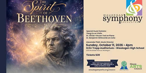 Waukegan Symphony Orchestra Concert presents The Spirit of Beethoven