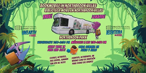 Bookmobile at Northbrook Park\/\/Biblioteca M\u00f3vil en Northbrook Villas