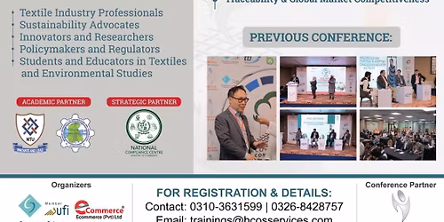 Eco-Textile Conference 2.0 Lahore Edition