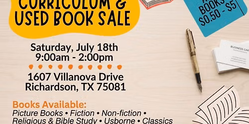 Homeschool Curriculum & Used Book Sale