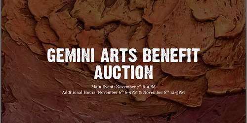 Gemini Arts Benefit Auction