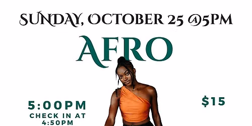Afro Foundations dance class