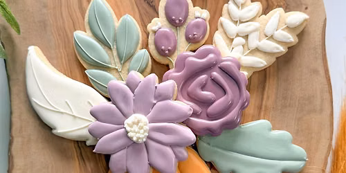 Floral Pumpkin Cookie Platter Decorating Class