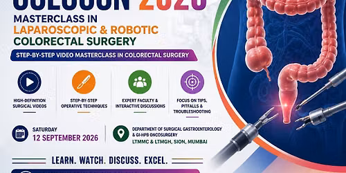 COLOCON 2026 \u2013 Masterclass in Laparoscopic & Robotic Colorectal Surgery