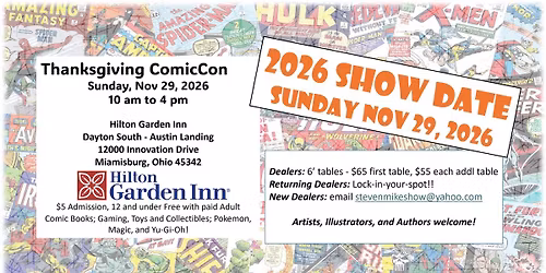 Thanksgiving ComicCon '26