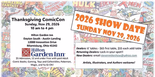 Thanksgiving ComicCon '26