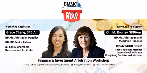 Finance and Investment Arbitration Workshop