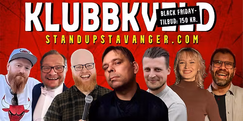 \u00c5rets siste: Standup Klubbkveld p\u00e5 Folken - 27. november - Kun 150 kr.!