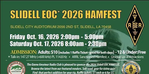 2026 Annual Slidell EOC Hamfest