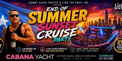 End Of Summer Sunset Cruise Party: 17 Year Anniversay