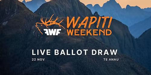 2025 Wapiti Weekend\u2014Live Ballot Draw
