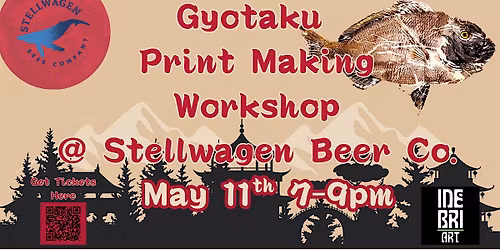 Gyotaku Print Making Workshop at Stellwagen Beer Co