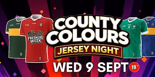 Voodoo Freshers Week Wednesday County Colours