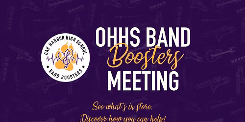 Band Boosters Meeting - In Person