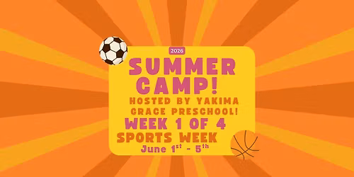 KIDS SUMMER CAMP- WEEK 1 OF 4: SPORTS WEEK!