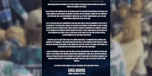 Pensacola Ice Flyers vs. Knoxville Ice Bears