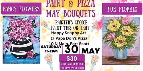 Paint & Pizza - May Bouquets 