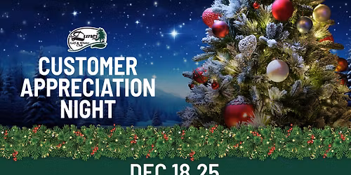 Customer Appreciation Night at The Dunes - Dec 18