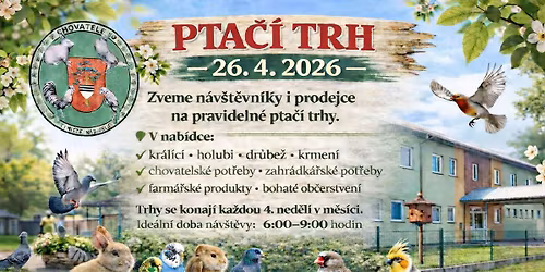 Pta\u010d\u00ed trh + trh kr\u00e1l\u00edk\u016f, holub\u016f a dr\u016fbe\u017ee